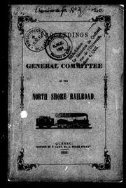 Cover of: Proceedings of the general committee of the North Shore Railroad