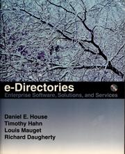 Cover of: e-Directories by Daniel E. House