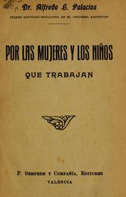 Cover of: Por las mujeres y los niños que trabajan