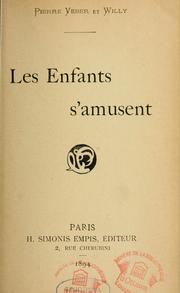 Cover of: Les enfants s'amusent