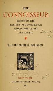 Cover of: The connoisseur by Frederick S. Robinson