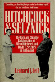 Cover of: Hitchcock & selznick by Leff Leonard J