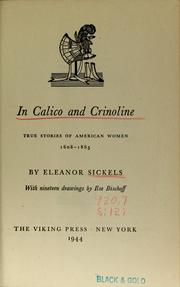 Cover of: In calico and crinoline by Eleanor Maria Sickels