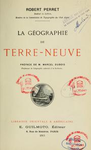 Cover of: La géographie de Terre-Neuve