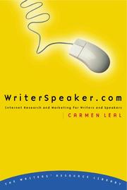 Cover of: WriterSpeaker.com: Internet research and marketing for writers and speakers