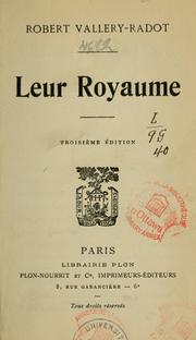 Cover of: Leur royaume.