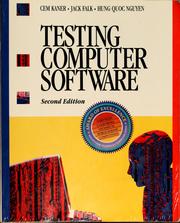 Cover of: Testing computer software by Cem Kaner