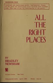 Cover of: All the right places | Brad Newsham