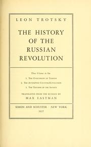 Cover of: The history of the Russian Revolution by Leon Trotsky