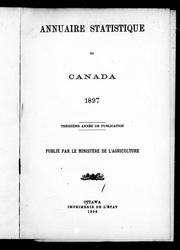 Cover of: Annuaire statistique du Canada 1897 by Canada. Ministère de l'agriculture