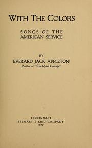 Cover of: With the colors, songs of the American service