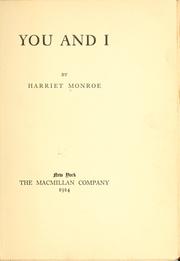 Cover of: You and I
