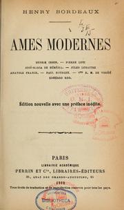 Cover of: Ames modernes by Henri Bordeaux