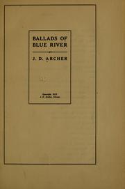 Cover of: Ballads of Blue River