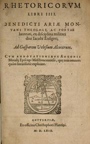 Cover of: Rhetoricorvm libri IIII