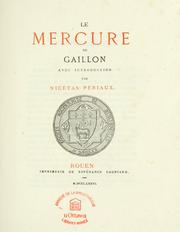 Cover of: Le Mercure de Gaillon