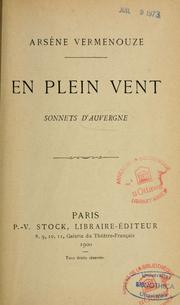 Cover of: En plein vent