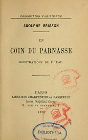 Cover of: Un coin du Parnasse by Brisson, Adolphe