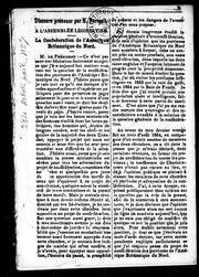 Cover of: Discours prononcé par M. Perrault à l'Assemblée législative: la confédération de l'Amérique britannique du Nord