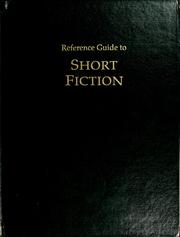 Cover of: Reference guide to short fiction