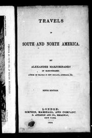 Cover of: Travels in South and North America