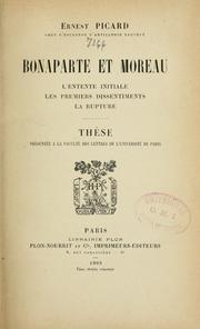 Cover of: Bonaparte et Moreau ...