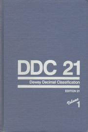 Cover of: Dewey decimal classification and relative index by Melvil Dewey