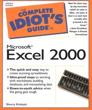 Cover of: The complete idiot's guide to Microsoft Excel 2000