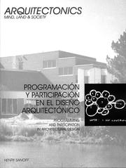 Programming and Participation in Architectural Desgn by Henry Sanoff