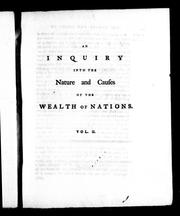 Cover of: An inquiry into the nature and causes of the wealth of nations