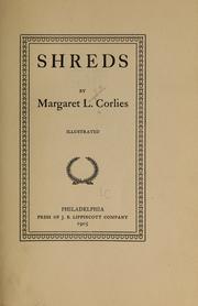 Cover of: Shreds by Margaret L. Corlies