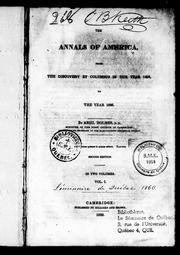 Cover of: The annals of America, from the discovery by Columbus in the year 1492 to the year 1826 by Abiel Holmes