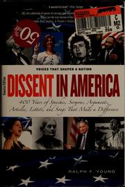 Cover of: Dissent in America by Ralph F. Young