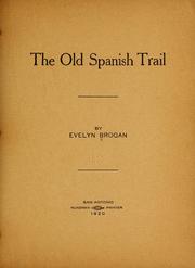 Cover of: The old Spanish trail