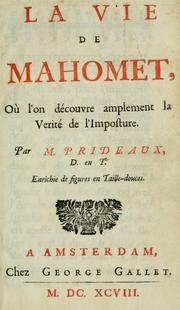 Cover of: La vie de Mahomet by Humphrey Prideaux