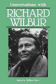 Cover of: Conversations with Richard Wilbur by Richard Wilbur