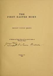 Cover of: The first Easter morn