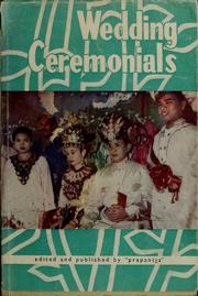 Cover of: Wedding ceremonials by Prapantja (Firm)