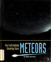 Cover of: Meteors by Billy Aronson
