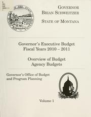 Cover of: Governor's executive budget fiscal years 2010-2011