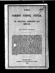 The common school system by Angus Dallas