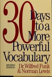 Cover of: 30 days to a more powerful vocabulary