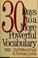 Cover of: 30 Days to a More Powerful Vocabulary