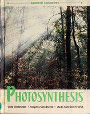 Cover of: Photosynthesis by Alvin Silverstein