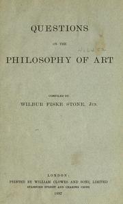 Cover of: Questions on the philosophy of art