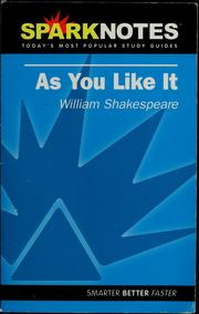 Cover of: As you like it, William Shakespeare