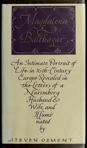 Cover of: Magdalena and Balthasar by Magdalena Balthasar Paumgartner