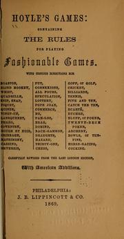 Cover of: Hoyle's games