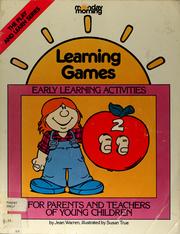 Cover of: Learning games by Jean Warren