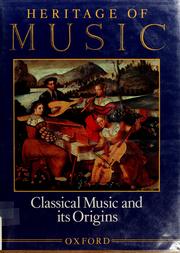 Cover of: Heritage of music